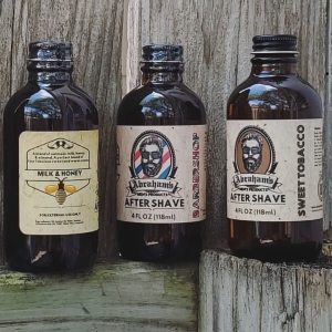 Abraham’s after shave comes in